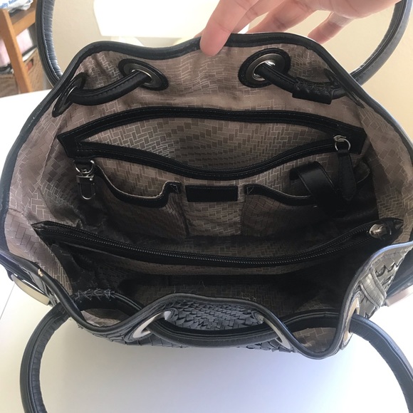 COLE HAAN Woven Leather Bag EUC! - Picture 11 of 13
